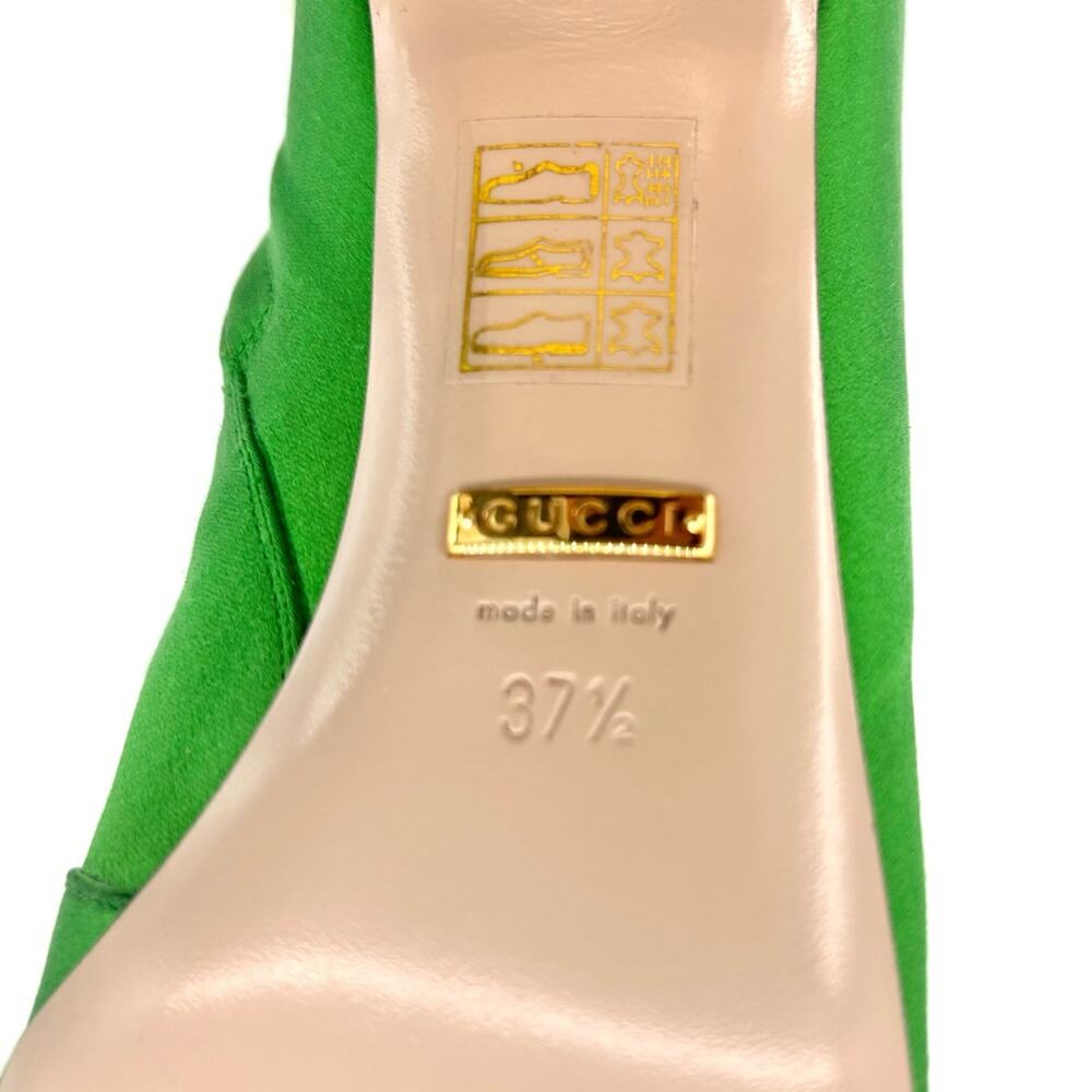 NEW Gucci Candy Dragon Embroidered Bow Crystal Embellished Knee High Boots 37.5 - Picture 9 of 10